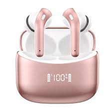 HEADSETS TEROS  TE8074GR IN-EAR BT 5.3 ROSE GOLD ESTUCHE DE CARGA 400MAH RED. DE RUIDO  TYPE C (AGOTADO)