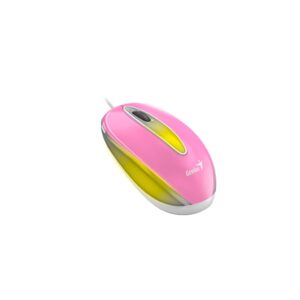MOUSE GENIUS DX-MINI COLOR ROSADO/ LED INTERMITENTE / 3 BOTONES / DPI 1000 / BLUEEYE