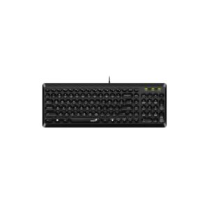 TECLADO GENIUS SLIMSTAR Q200 NEGRO USB / TECLAS REDONDAS / 12 TECLAS MULTIMEDIA COMBINADAS (AGOTADO)