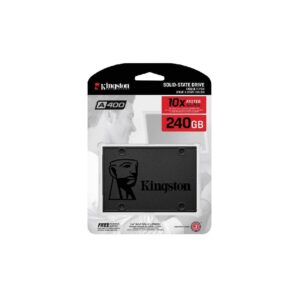 DISCO SSD KINGSTON 2.5 SATA A400 240GB TLC NAND STANDALONE DRIVE READ 500MB/S AND WRITE 350MB/S